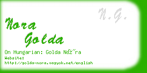 nora golda business card